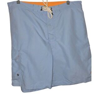 Polo Ralph Lauren Swim‎ Trunks XL Mens Blue Orange Traveler Cargo Board Shorts